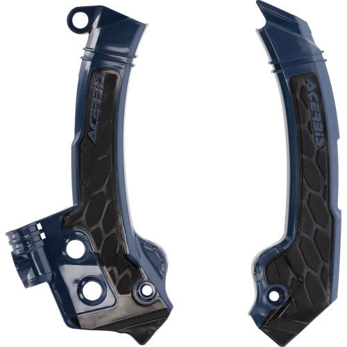Acerbis X-Grip Frame Guards - Blue/Black - Husqvarna 2979601034 Acerbis X-Grip Frame Guards - Blue/Black - Husqvarna 2979601034