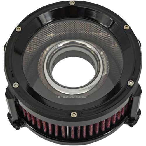 Trask Assault Charge High-Flow Air Cleaner - Gloss Black Tm-1021Gbk Trask Assault Charge High-Flow Air Cleaner - Gloss Black Tm-1021Gbk