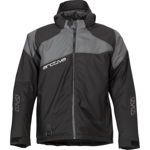 Arctiva Pivot 5 Hooded Jacket - Black/Gray - 5Xl Arctiva Pivot 5 Hooded Jacket - Black/Gray - 5Xl