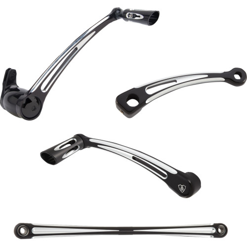 Arlen Ness Deep Cut Foot Control Kit W/ Toe Shifter - Black 420-108 Arlen Ness Deep Cut Foot Control Kit W/ Toe Shifter - Black 420-108