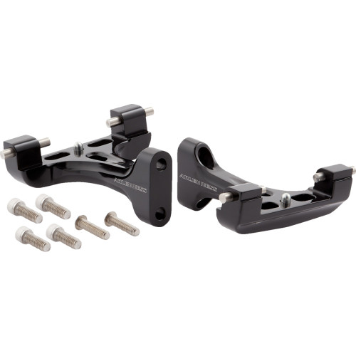 Arlen Ness Forged Passenger Floorboard Mounts - All Black 410-032