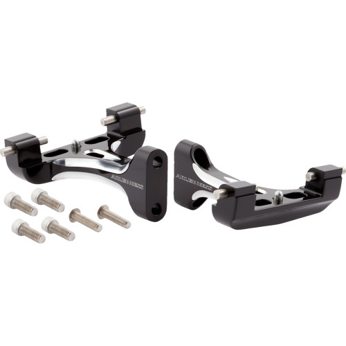 Arlen Ness Forged Passenger Floorboard Mounts - Black 410-033