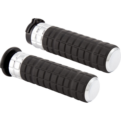 Arlen Ness Grips - Speedliner - Tbw - Chrome 500-003 Arlen Ness Grips - Speedliner - Tbw - Chrome 500-003