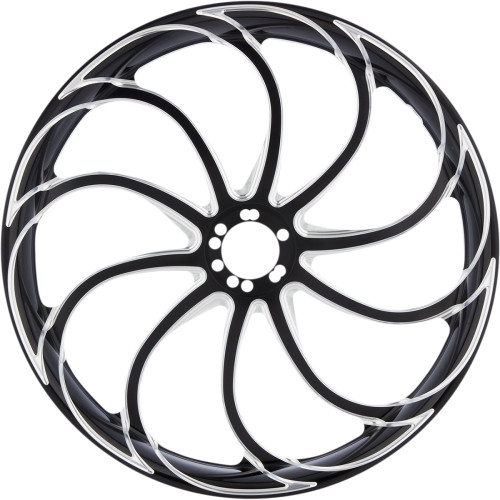 Arlen Ness Rim - Drift - Rolled Edge - Black - 18X5.5 71-561 Arlen Ness Rim - Drift - Rolled Edge - Black - 18X5.5 71-561