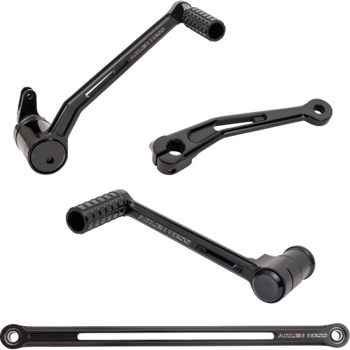 Arlen Ness Speedliner Foot Control Kit W/ Toe Shifter - Solo - Black 420-103 Arlen Ness Speedliner Foot Control Kit W/ Toe Shifter - Solo - Black 420-103