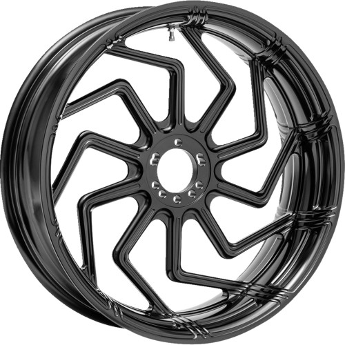 Arlen Ness Wheel - Kickback - 10 Spoke - Forged - Black - 18X5.5 71-507 Arlen Ness Wheel - Kickback - 10 Spoke - Forged - Black - 18X5.5 71-507