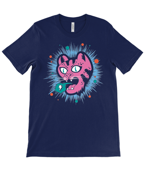 Zoom-in of the Ocelot illustration, showcasing its intricate details and bold, high-quality print.