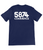 Standard fit navy t-shirt with 5874 logo