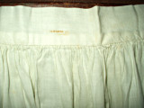 Victorian Edwardian Girl White Cotton Petticoat Swiss Embroidery Trim