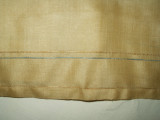 Vintage 1920 1930 Pongee Raw Silk Drawnwork Colored Thread Handkerchief Hankie