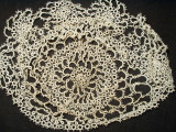 Victorian Edwardian 1920 Hand Tatted Lace Baby Bonnet Never Worn