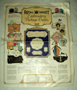 Royal Society Novelty Pierrette Laundry Bag Kit  Vintage 1920 Sew Embroidery