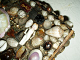 Sailor Seashell Trinket Box Victorian Folk Art Shells Mementos Embellished