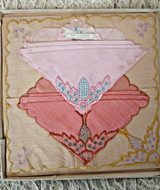3 Germany Handkerchiefs Vintage 1920 Embroidery Color Hankies Unused