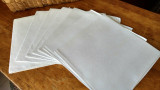 Victorian Edwardian Napkins 7 Vintage Large Linen Dinner Size