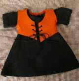 Vintage Halloween Witch Doll Costume 1950s Wool Felt