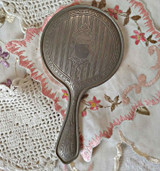Buster Brown Advertising Silver Metal Hand Mirror A Promotional Giveaway Vanity