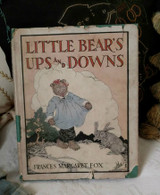 Little Bear Ups And Downs Storybook Dustjacket Frances Margaret Fox 1923 Rand McNally 