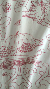 1900 Redwork Turkey Red Bedspread Embroidery Spring Summer Autumn Winter Angels