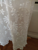 Antique White Edwardian Dress Batiste Embroidery Summer Graduation ...