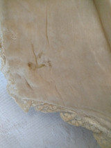 1920s Silk Lace Baby Bonnet Padded Lining Children Vintage 