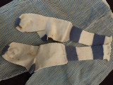 Boy Sailor Suit Victorian Edwardian Blue White Stripe With Stockings