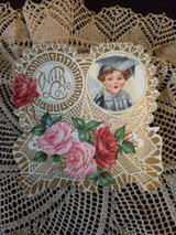 Vintage 1920s Valentine Paper With Love Vintage Greeting Card