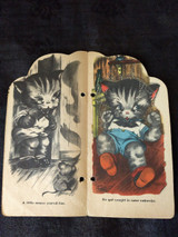 1940 Muffy Fluffy Puffy Cat Storybooks Margot Voigt Illustrated Dressed Kittens