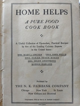 1900 Home Helps Recipe Cottonlene  Shortening Cook Book