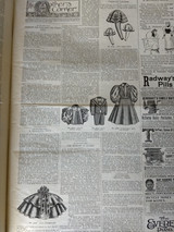 Ladies World Magazines 1896 Fashion Needlework Crafts Lot of 8 ~ FREE SHIPPING