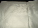  Antique Victorian Dinner Napkins Damask Linen Tulip Design M Monogram Lot of 8