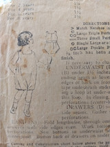 Vintage Ideal Children Combination Pattern Under Shirt Drawers 1920s