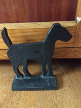 Cast Iron Terrier Dog Boot Scraper Antique Vintage 1920s or Door Stop