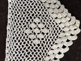 1900s Hand Crochet Lace Trim Edging Point Scallop Unused