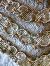 Victorian Dress Yoke Scrap Embellishment Sewing Costuming Silk Ribbon