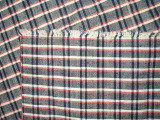 Linen Homespun Red White Blue Check 1900 Table Runner