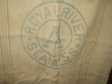 1880 1900 Grain Bag Seamless  American Royal River Farmhouse Primitive