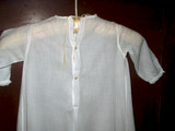 Vintage 1920 Long Christening Baby Day Dress Tucks Embroidery