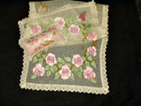 Ribbon Art ~ Handiwork Of The Victorian Edwardian Era ~ Dresser Runner And Matching Pincushion