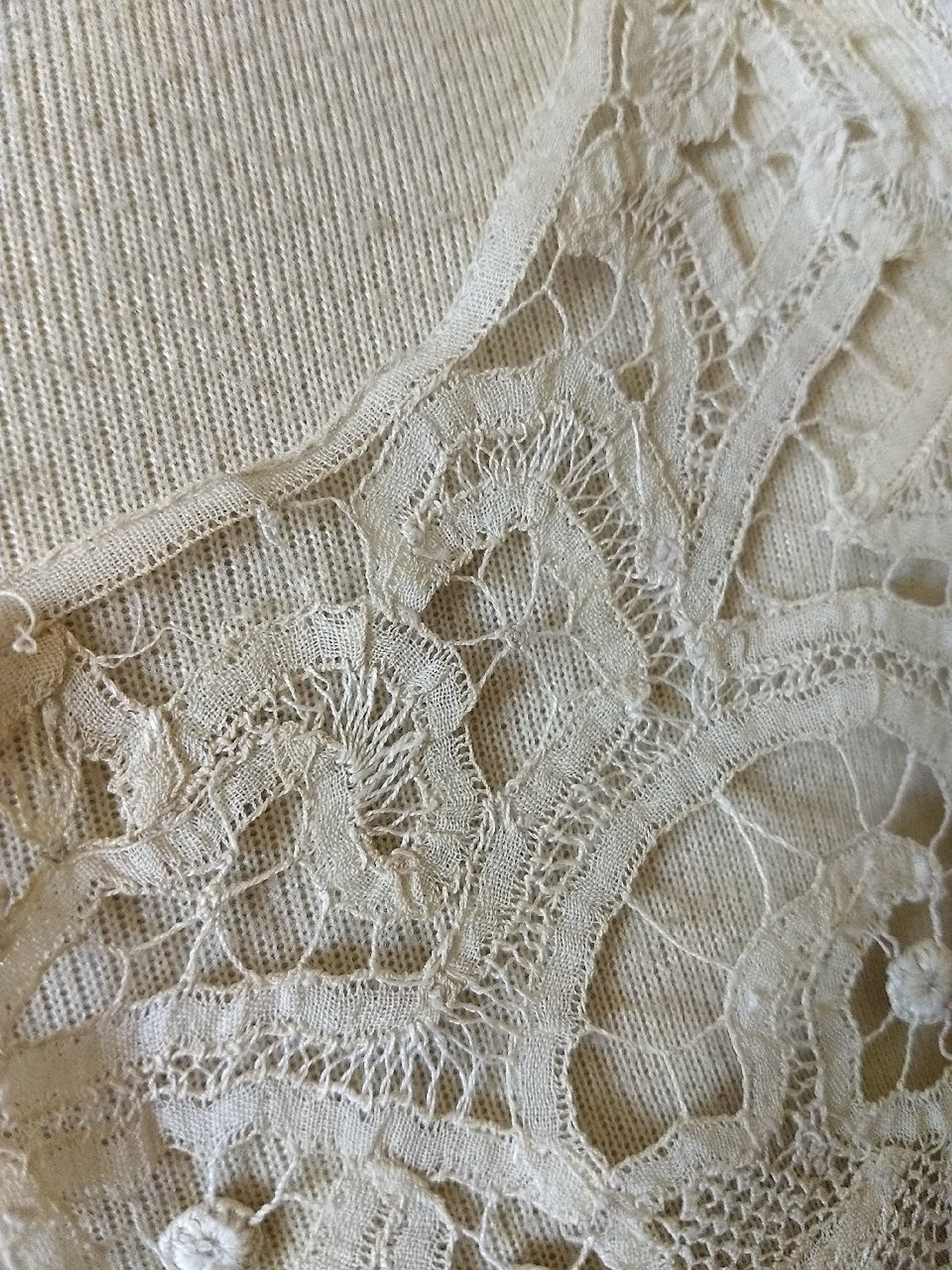 Victorian Tape Lace Battenburg Dress Collar Flower Design - The ...