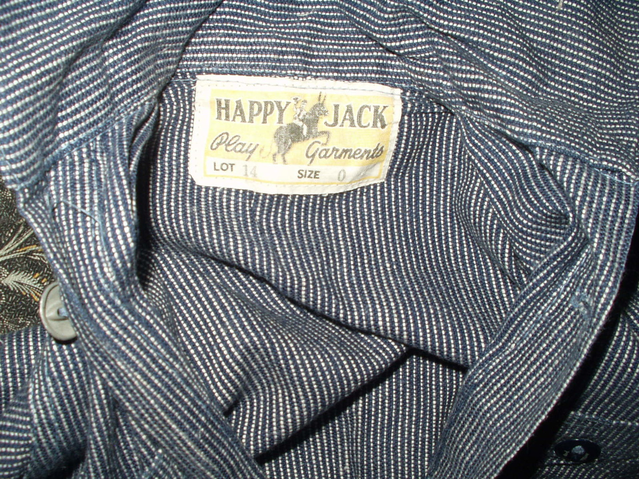 Vintage 1950s Child Demin Coveralls Blue Stripe Happy Jack Label - The ...