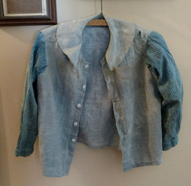 Child Homespun Blue Calico Shirt Primitive Worn 19th Century - The ...