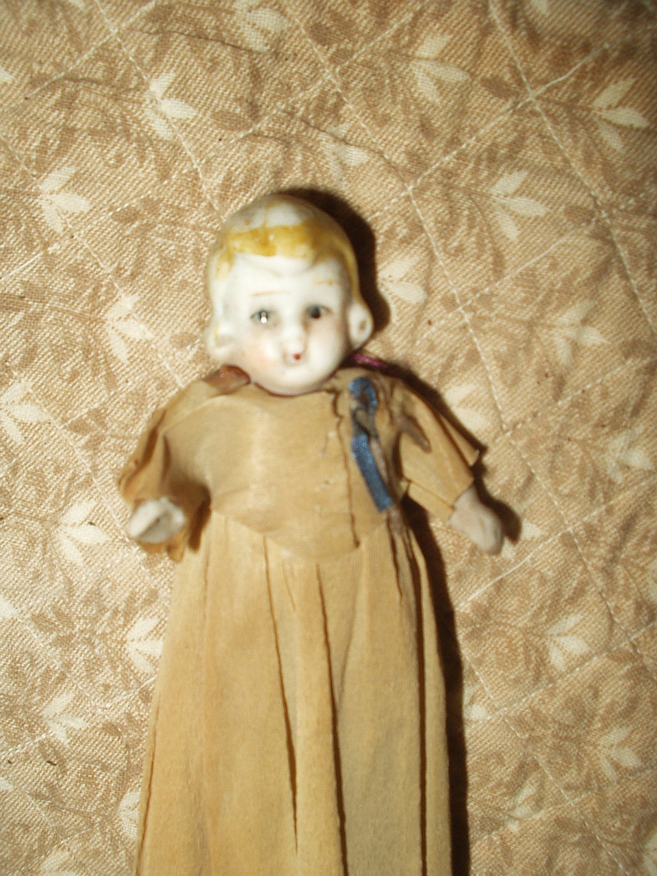 Vintage 1920 Bisque Doll Movable Hands Legs Crepe Paper Dress Japan - The  Gatherings Antique Vintage