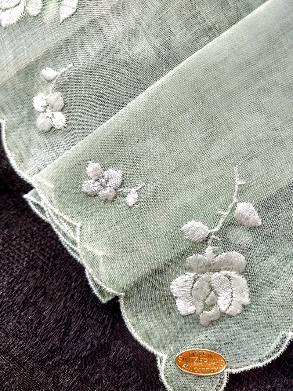 mint green handkerchief