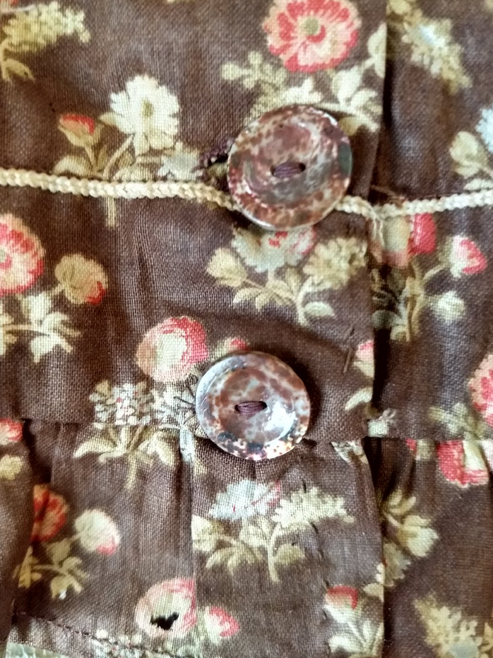 Victorian 1880's Chintz Child Dress Flower Fabric 19th Century - The ...