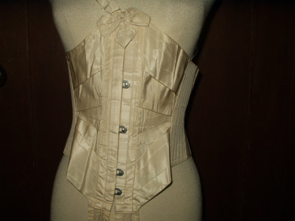 Vintage 1990s Silk Waist Cincher Corset Belt Holt Renfrew Made in