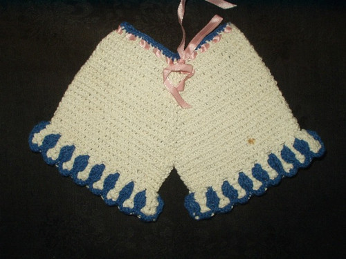 Panties and Shorts Potholder CROCHET Pattern Vintage 1940s Cute