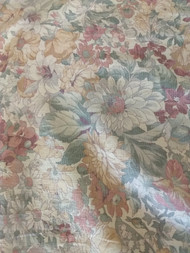 1900s Doily Roll Press Keeper Fabric Cover Muted Flower Print