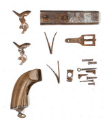Unknown Double Barrel Pin Fire Pistol Single Shot
