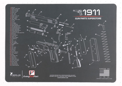 EGP 1911 Schematic Gun Mat